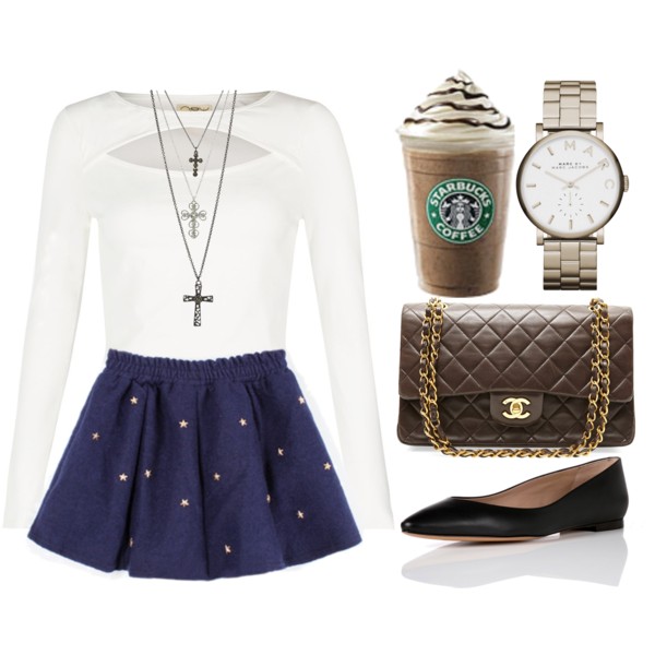 A fashion look from July 2014 featuring Chloé flats, Chanel handbags and MARC BY MARC JACOBS watches. Browse and shop related looks.