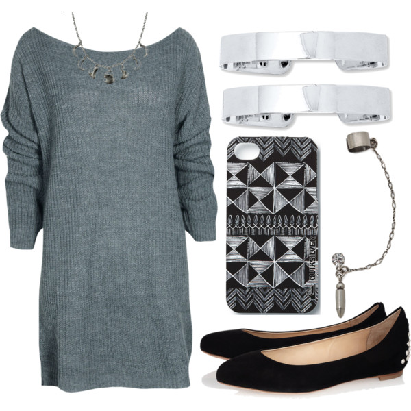 A fashion look from June 2014 featuring Boohoo dresses, McQ by Alexander McQueen flats and DANNIJO earrings. Browse and shop related looks.