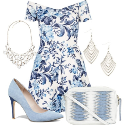 A fashion look from July 2014 featuring Express pumps, Topshop shoulder bags and Accessorize necklaces. Browse and shop related looks.