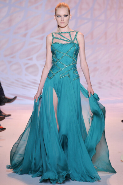 Zuhair Murad 2014秋冬高级定制 高级定制时装周。#品牌礼服#。曦