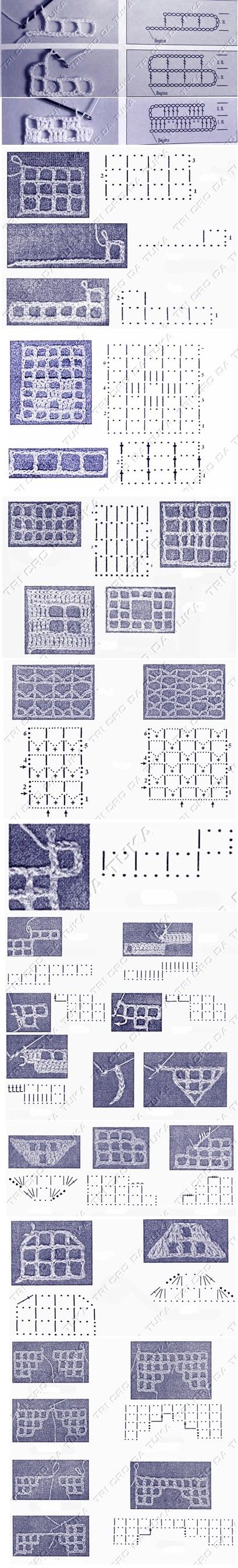 filet crochet - the how tos! teaching ... #crochet_inspiration