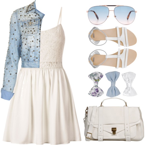 A fashion look from July 2013 featuring Topshop jackets, ASOS sandals and Proenza Schouler handbags. Browse and shop related looks.