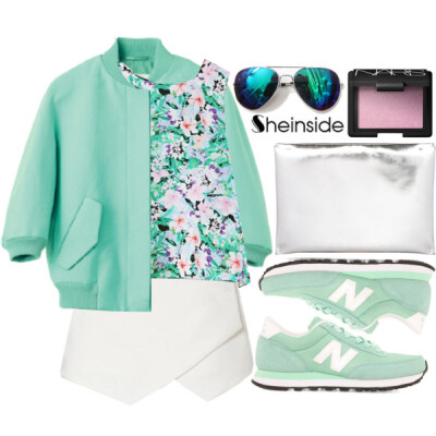 A fashion look from June 2014 featuring New Balance sneakers, Marni clutches and MaxMara jackets. Browse and shop related looks.