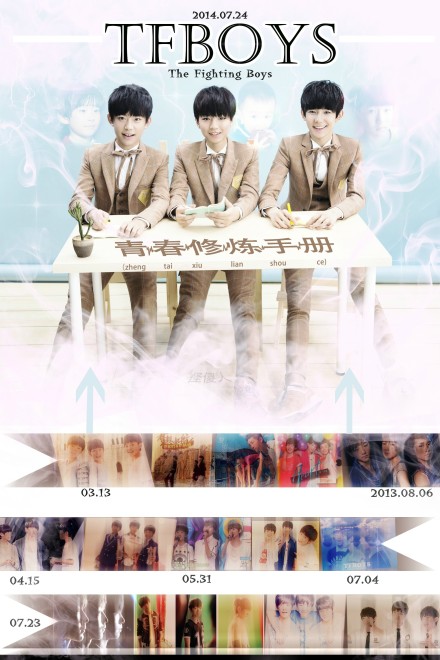 #TFBOYS#青春修炼手册/电影海报真的！修炼！蛮拼的！