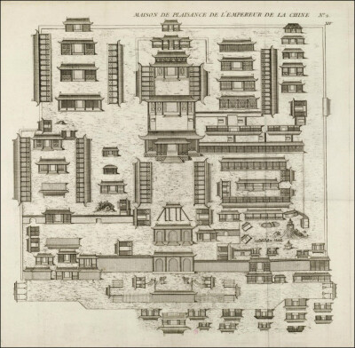 外国人眼里的中国园林艺术。法兰西皇家地理学家 Georges-Louis Le Rouge 1776-1788年绘制的97幅中国园林铜版画。