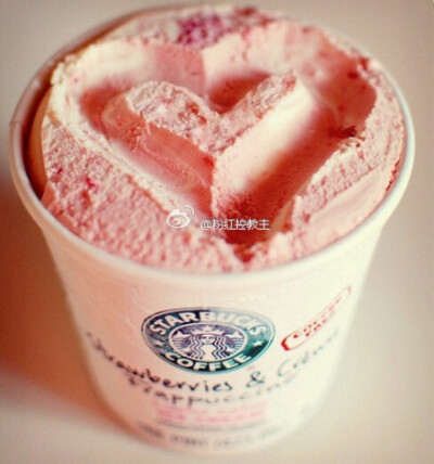 #粉红控美食# need this for summer! Pink Starbucks! 