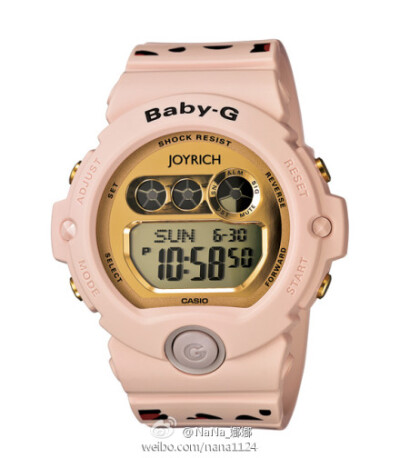 Joyrich x Casio Baby G 粉色豹紋手表