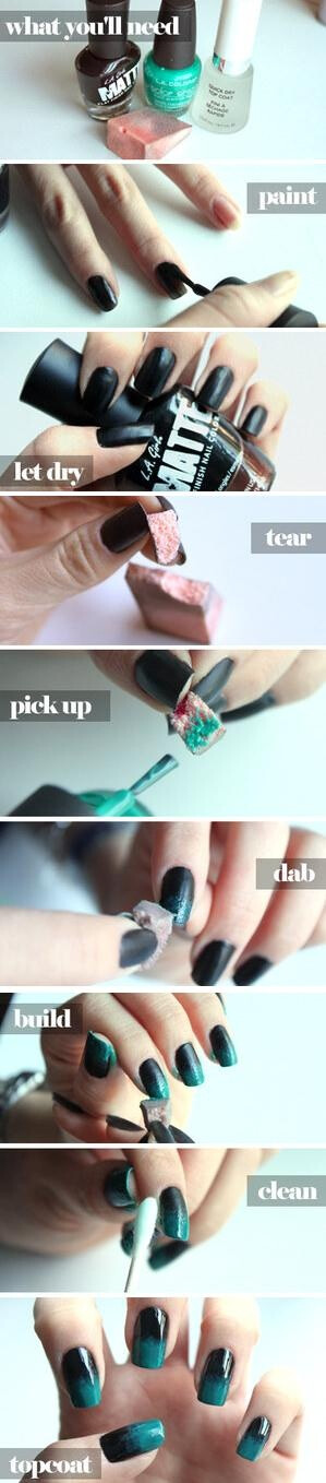 DIY Ombre Nails Manicure