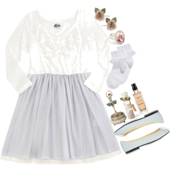 A fashion look from December 2013 featuring John Lewis socks, French Sole flats and Dorothy Perkins hair accessories. Browse and shop related looks.