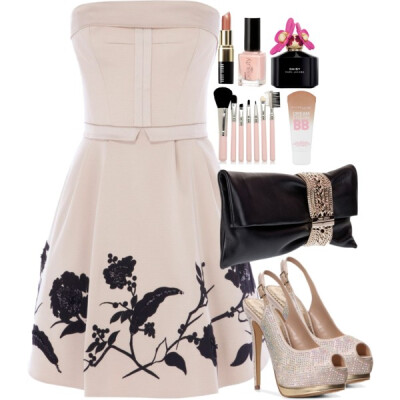 A fashion look from December 2013 featuring Karen Millen dresses, Sole Obsession pumps and Jimmy Choo clutches. Browse and shop related looks.