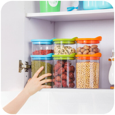 居家家 厨房可叠加食品密封储物罐零食收纳罐透明塑料密封罐K3108