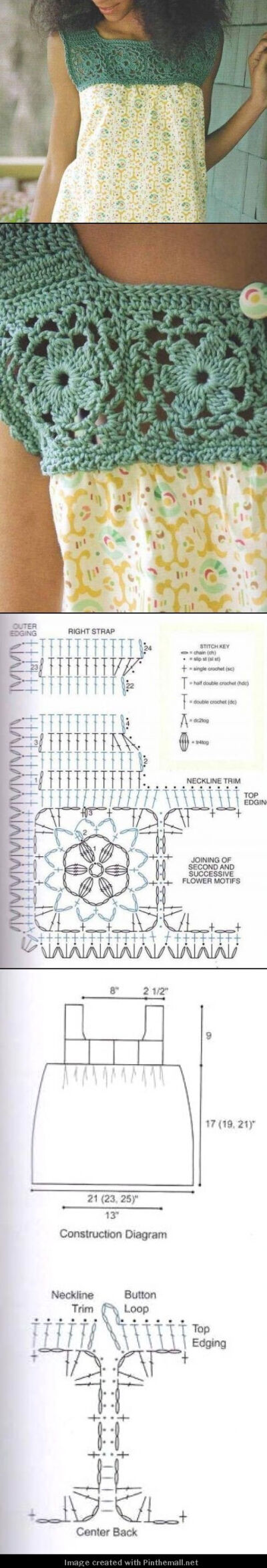 pretty crochet yoke - created via http://pinthemall.net