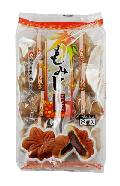 日本原装进口零食品 丸京 枫叶红豆鸡蛋糕 280g