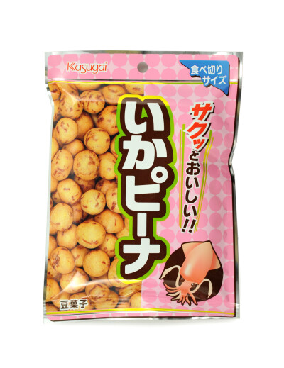 日本原装进口零食品 春日井 香脆鱿鱼花生 65g