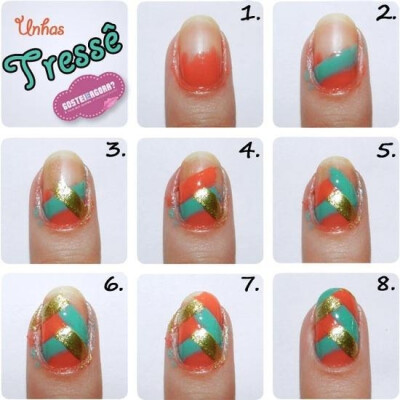 23 Creative Nails Tutorials fishtail