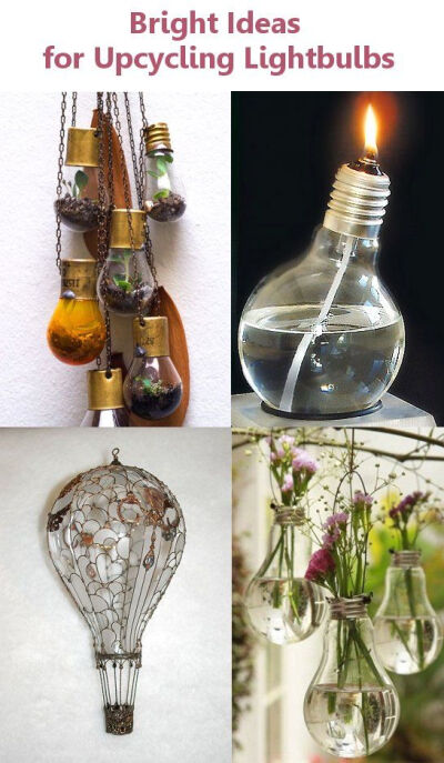 Bright Ideas for Upcycling Lightbulbs