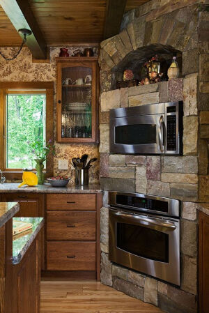 Beautiful mix of rustic and modern...this would  fit in to your Lake of Bays cottage.