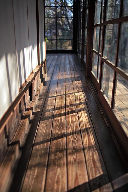 rustic hallways.