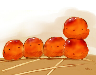 焼きまんじゅう美食 萌物 可爱 动物 小鸡仔