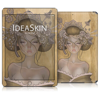 IdeaSkin iPad 2 4 Air Mini 全身贴纸彩膜日本艺伎 微风中的思恋