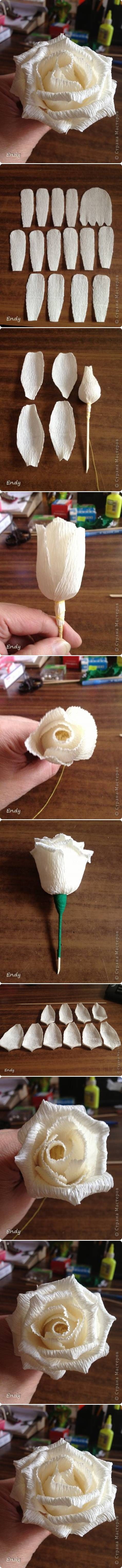 DIY Easy Corrugated Paper Rose