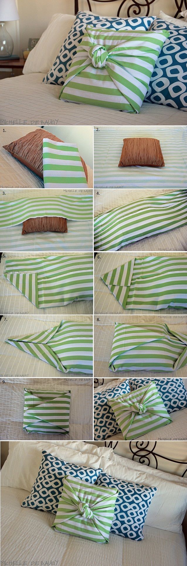 No Sew Pillow Case – DIY