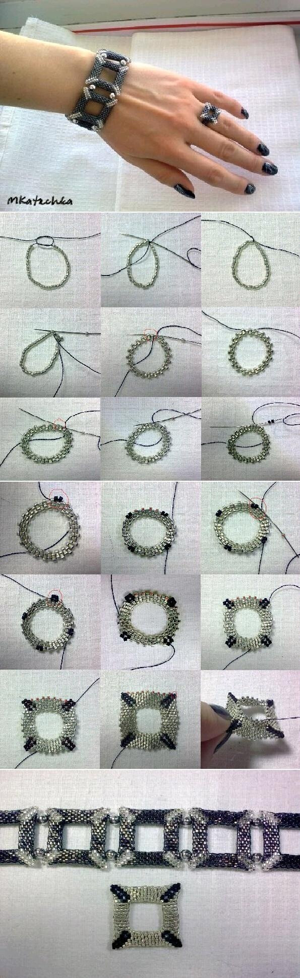 DIY Beads Tile Bracelet