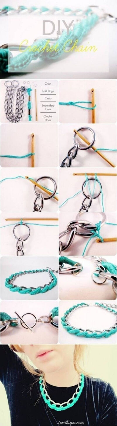 diy crochet chain diy craft crafts easy crafts easy diy diy jewelry diy bracelet