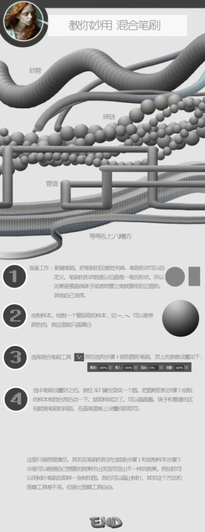 第一次写点分享什么的。教程称不上，就小窍门一个，不懂的可以留言问我，后面是今天画的几个东西，看看应用效果吧