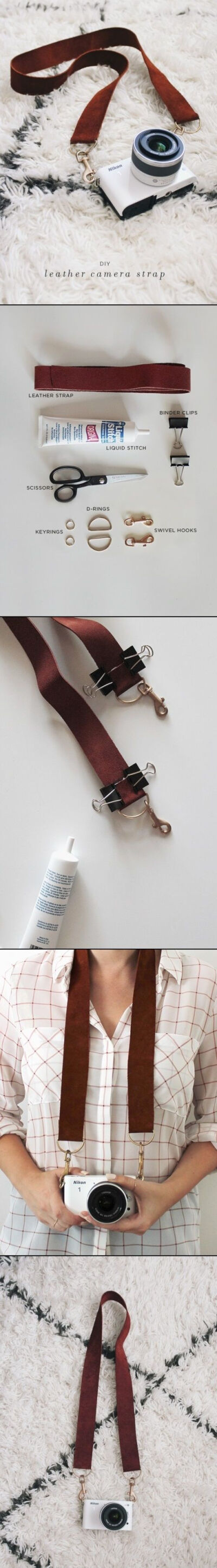 DIY Leather Camera Strap