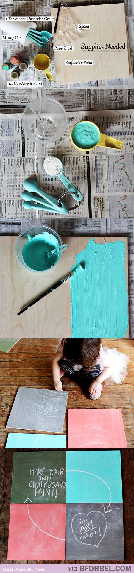 DIY chalkboard paint