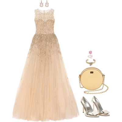 A fashion look from May 2014 featuring Zuhair Murad gowns, Acne Studios pumps and Dolce &amp;amp; Gabbana shoulder bags. Browse and shop related looks.