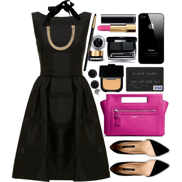 A fashion look from January 2014 featuring Untold dresses, Zara pumps and Coach clutches. Browse and shop related looks.