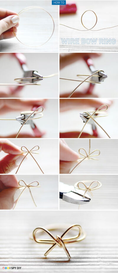 DIY: wire bow ring
