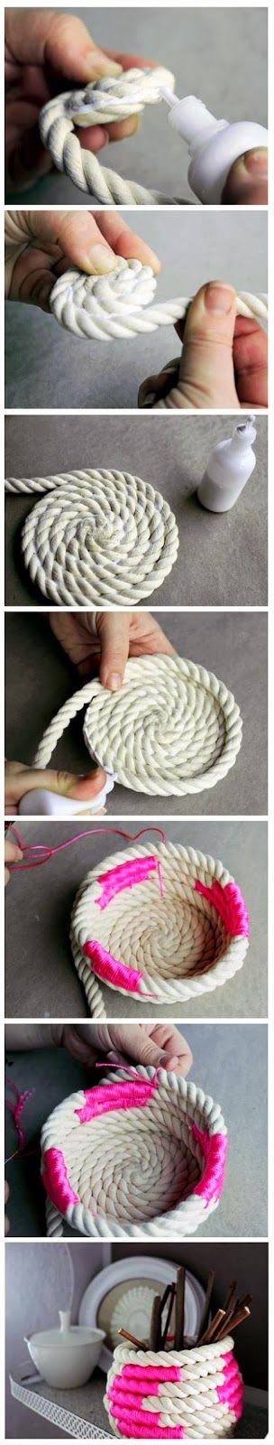 Make a Simple Rope Vase