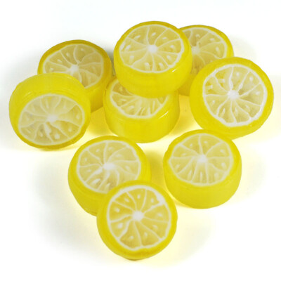 果冰晶花式水果硬糖黄色柠檬零食糖果结婚创意喜糖散装