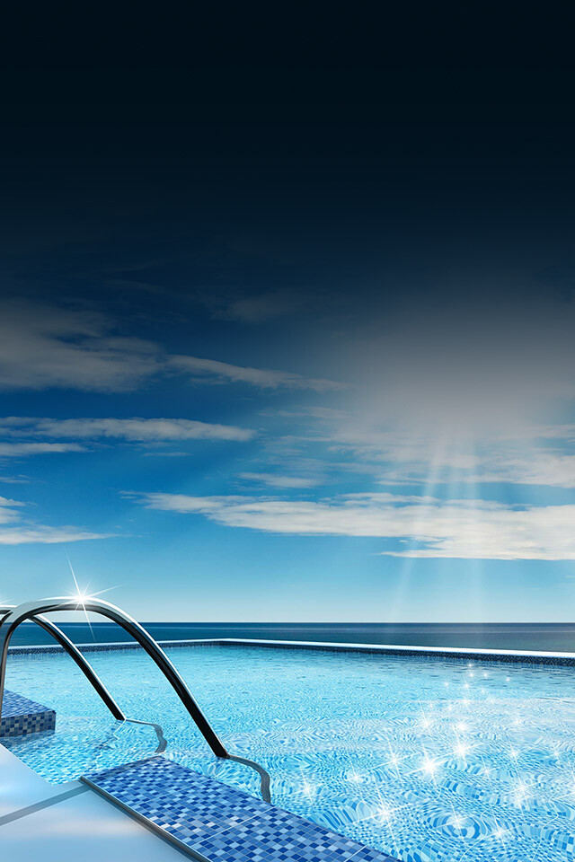 iPhone parallax wallpaper ipad swimming pool shiny photo hd