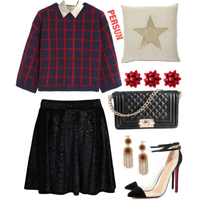 A fashion look from December 2013 featuring Miu Miu sweaters and Boohoo skirts. Browse and shop related looks.