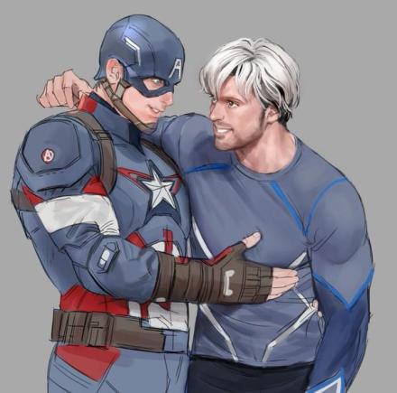 #Captain America##Quicksilver# 摸摸哒～（就是腰略粗了些诶。推http://t.cn/RPcITCW