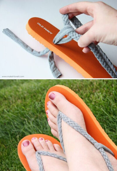 Salvage ripped flip-flops by making a more comfortable version. | 41 Ways To Reuse Your BrokenThings