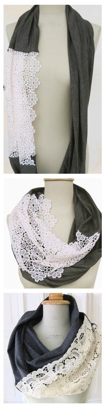 DIY scarf. Love this!!