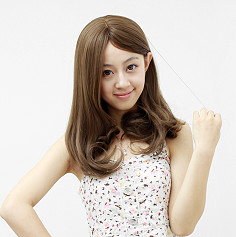 日系偏中分长刘海修脸梨花头