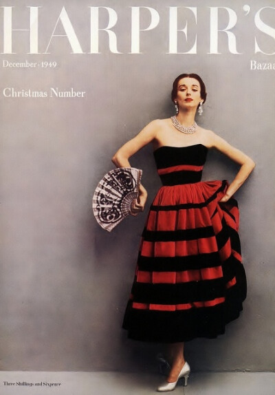 Harper's Bazaar, December 1949 Cover by Richard Avedon