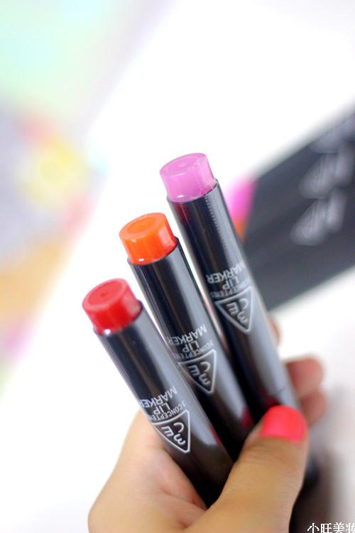 包邮韩国3ce马克笔口红stylenanda水彩染色唇彩唇膏口红笔大红色