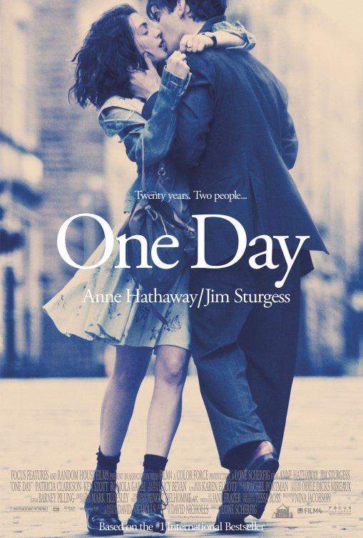 一天该片改编自英国作家大卫·尼克尔斯（David Nicholls）的最新畅销小说《一天》（One Day）。这个浪漫喜剧故事的起点是1988年，刚刚从学校毕业的德克斯特（吉姆·斯特吉斯饰）和艾玛（安妮·海瑟薇饰）初次相识，然后在接下来的20年里，他们每一年的这一天都会见面，只见一面，聊聊彼此的生活