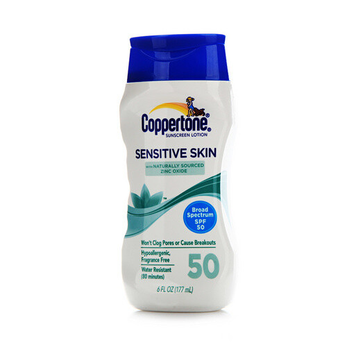 香港代购 Coppertone/水宝宝敏感肌肤专用防晒乳SPF50 177mL