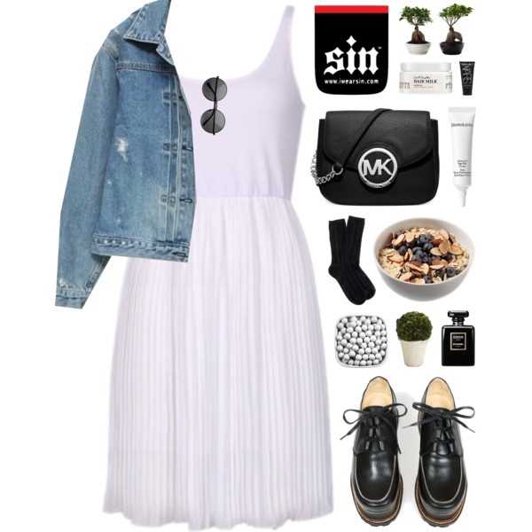 A fashion look from July 2014 featuring J.Crew socks, Jean-Paul Gaultier shoes and Michael Kors shoulder bags. Browse and shop related looks.