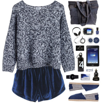 A fashion look from August 2014 featuring TOMS sandals, Movado watches and Venessa Arizaga bracelets. Browse and shop related looks.