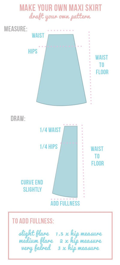 DIY maxi skirt