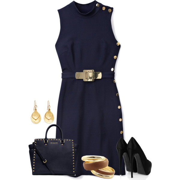 A fashion look from November 2013 featuring Milly dresses, Giuseppe Zanotti pumps and MICHAEL Michael Kors tote bags. Browse and shop related looks.